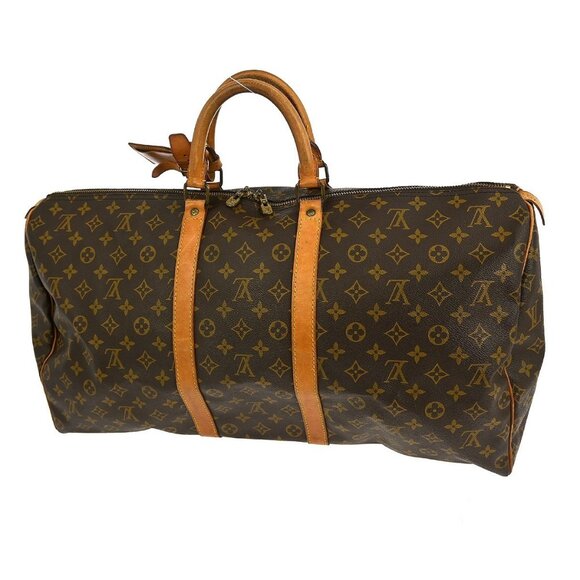 LOUIS VUITTON KEEPALL 55 TRAVEL HANDBAG MONOGRAM M41424 MI874 RQ01162 BN02 - Picture 2 of 11